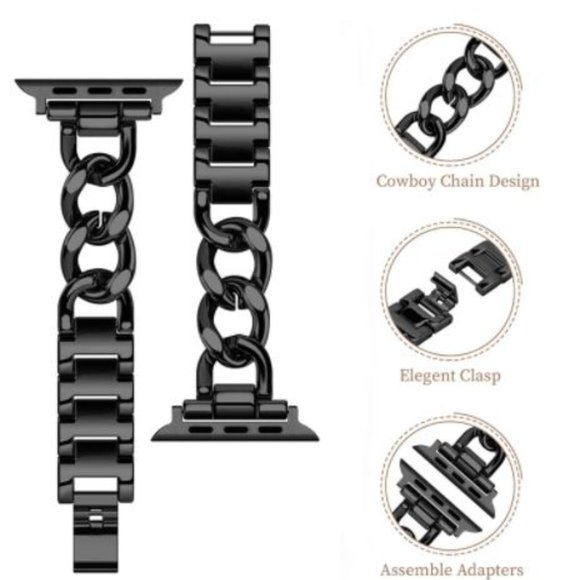 NEW Strap Chain Stainless Band For Apple Watch A - Picture 11 of 17